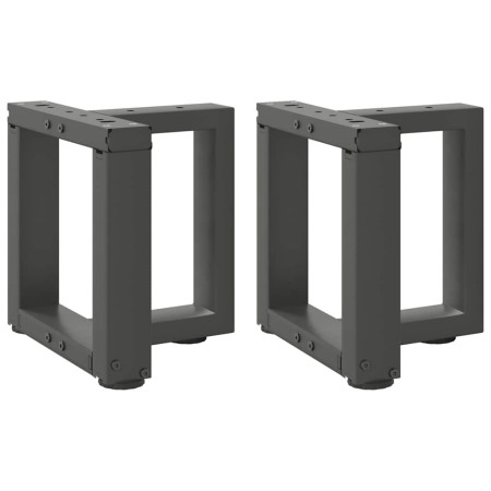 Patas para mesa de centro en forma de T (2 unidades), antracita, 30 x 25 x (30-31) cm, acero | Foro24.es | Tu tienda online para hogar, jardín y más Foro24.es