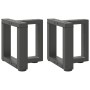Patas para mesa de centro en forma de T (2 unidades), antracita, 30 x 25 x (30-31) cm, acero | Foro24.es | Tu tienda online para hogar, jardín y más Foro24.es
