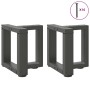 Patas para mesa de centro en forma de T (2 unidades), antracita, 30 x 25 x (30-31) cm, acero | Foro24.es | Tu tienda online para hogar, jardín y más Foro24.es