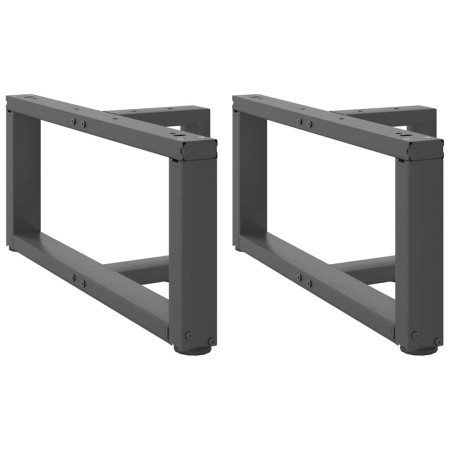 Patas para mesa de centro en forma de T (2 unidades), antracita, 60 x 25 x (30-31) cm, acero | Foro24.es | Tu tienda online para hogar, jardín y más Foro24.es