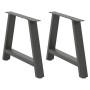 Patas para mesa de centro en forma de A (2 unidades), antracita, 60 x (42-43) cm, acero | Foro24.es | Tu tienda online para hogar, jardín y más Foro24.es