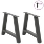 Patas para mesa de centro en forma de A (2 unidades), antracita, 60 x (42-43) cm, acero | Foro24.es | Tu tienda online para hogar, jardín y más Foro24.es