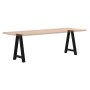Patas para mesa de comedor en forma de A (2 unidades), color negro, 50 x (72-73) cm, acero by , Table legs - Ref: Foro24-4012...