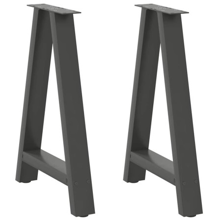 Patas para mesa de comedor en forma de A (2 unidades), antracita, 50 x (72-73) cm, acero | Foro24.es | Tu tienda online para hogar, jardín y más Foro24.es