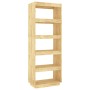 Solid pine wood shelf/divider for spaces 60x35x167 cm by vidaXL, Bookcases and shelves - Ref: Foro24-810874, Price: 100,09 €,...