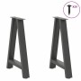 Patas para mesa de comedor en forma de A (2 unidades), antracita, 50 x (72-73) cm, acero | Foro24.es | Tu tienda online para hogar, jardín y más Foro24.es