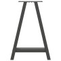 Patas para mesa de comedor en forma de A (2 unidades), antracita, 50 x (72-73) cm, acero | Foro24.es | Tu tienda online para hogar, jardín y más Foro24.es