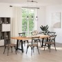 Patas para mesa de comedor en forma de A (2 unidades), color negro, 70 x (72-73) cm, acero von , Tischbeine - Ref: Foro24-401...
