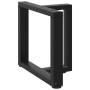 Patas para mesa de centro en forma de T (2 unidades), color negro, 50 x 25 x (42-43) cm, acero von , Tischbeine - Ref: Foro24...