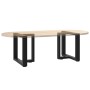 Patas para mesa de centro en forma de T (2 unidades), color negro, 50 x 25 x (42-43) cm, acero von , Tischbeine - Ref: Foro24...