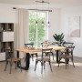 Patas para mesa de comedor en forma de T (2 unidades), color negro, 70 x 35 x (72-73) cm, acero by , Table legs - Ref: Foro24...