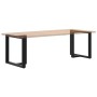 Patas para mesa de comedor en forma de T (2 unidades), color negro, 70 x 35 x (72-73) cm, acero by , Table legs - Ref: Foro24...