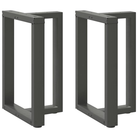 Patas para mesa de comedor en forma de T (2 unidades), antracita, 60 x 35 x (72-73) cm, acero von , Tischbeine - Ref: Foro24-...