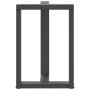 Patas para mesa de comedor en forma de T (2 unidades), antracita, 60 x 35 x (72-73) cm, acero von , Tischbeine - Ref: Foro24-...