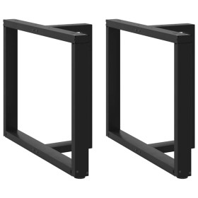 Patas para mesa de comedor en forma de T (2 unidades), color negro, 100 x 35 x (72-73) cm, acero by , Table legs - Ref: Foro2...