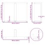 Patas para mesa de comedor en forma de T (2 unidades), color negro, 100 x 35 x (72-73) cm, acero von , Tischbeine - Ref: Foro...