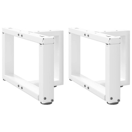 Patas para mesa de centro en forma de T (2 unidades), color blanco, 50 x 25 x (30-31) cm, acero | Foro24.es | Tu tienda online para hogar, jardín y más Foro24.es