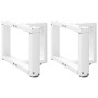 Patas para mesa de centro en forma de T (2 unidades), color blanco, 50 x 25 x (30-31) cm, acero | Foro24.es | Tu tienda online para hogar, jardín y más Foro24.es
