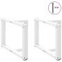 Patas para mesa de centro en forma de T (2 unidades), color blanco, 70 x 25 x (42-43) cm, acero | Foro24.es | Tu tienda online para hogar, jardín y más Foro24.es