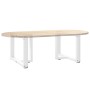 Patas para mesa de centro en forma de T (2 unidades), color blanco, 70 x 25 x (42-43) cm, acero | Foro24.es | Tu tienda online para hogar, jardín y más Foro24.es