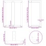 Patas para mesa de comedor en forma de T (2 unidades), color blanco, 50 x 35 x (72-73) cm, acero | Foro24.es | Tu tienda online para hogar, jardín y más Foro24.es