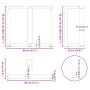 Patas para mesa de comedor en forma de T (2 unidades), color blanco, 80 x 35 x (72-73) cm, acero | Foro24.es | Tu tienda online para hogar, jardín y más Foro24.es