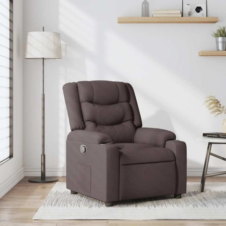 Sillón reclinable de tela marrón oscuro | Foro24.es | Tu tienda online para hogar, jardín y más Foro24.es