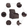 Sillón reclinable de tela marrón oscuro | Foro24.es | Tu tienda online para hogar, jardín y más Foro24.es