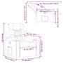Sillón reclinable de tela marrón oscuro | Foro24.es | Tu tienda online para hogar, jardín y más Foro24.es