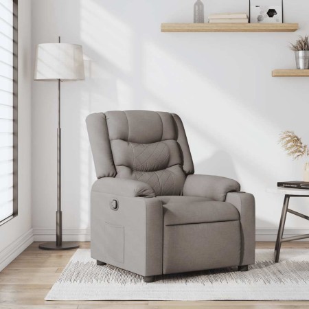 Sillón reclinable de tela gris taupe by , Armchairs - Ref: Foro24-4019926, Price: 228,90 €, Discount: %