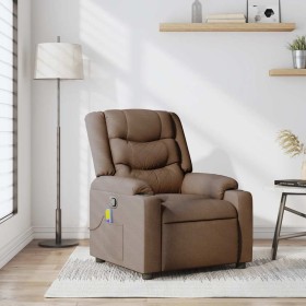 Sillón reclinable con masaje de tela marrón von , Sessel - Ref: Foro24-4019930, Preis: 238,31 €, Rabatt: %