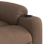 Sillón reclinable con masaje de tela marrón by , Armchairs - Ref: Foro24-4019930, Price: 238,31 €, Discount: %