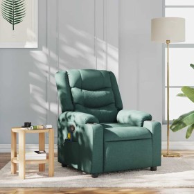 Comprar Sillón de masaje reclinable de tela verde