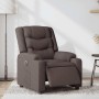 Sillón reclinable eléctrico tela marrón oscuro | Foro24.es | Tu tienda online para hogar, jardín y más Foro24.es