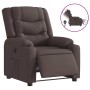 Sillón reclinable eléctrico tela marrón oscuro | Foro24.es | Tu tienda online para hogar, jardín y más Foro24.es