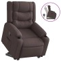 Sillón reclinable elevable tela marrón oscuro | Foro24.es | Tu tienda online para hogar, jardín y más Foro24.es