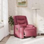 Sillón de masaje reclinable eléctrico tela rojo tinto by , Armchairs - Ref: Foro24-3310254, Price: 274,86 €, Discount: %