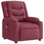 Sillón de masaje reclinable eléctrico tela rojo tinto by , Armchairs - Ref: Foro24-3310254, Price: 274,86 €, Discount: %