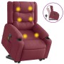 Sillón reclinable de masaje elevable tela rojo tinto von , Sessel - Ref: Foro24-3310268, Preis: 297,73 €, Rabatt: %