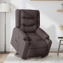 Sillón eléctrico reclinable elevable de tela marrón oscuro | Foro24.es | Tu tienda online para hogar, jardín y más Foro24.es
