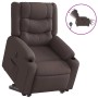 Sillón eléctrico reclinable elevable de tela marrón oscuro | Foro24.es | Tu tienda online para hogar, jardín y más Foro24.es