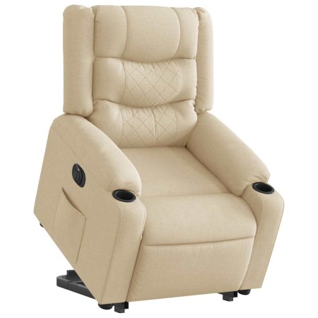 Sillón eléctrico reclinable elevable de tela color crema | Foro24.es | Tu tienda online para hogar, jardín y más Foro24.es