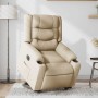 Sillón eléctrico reclinable elevable de tela color crema | Foro24.es | Tu tienda online para hogar, jardín y más Foro24.es