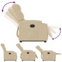 Sillón eléctrico reclinable elevable de tela color crema | Foro24.es | Tu tienda online para hogar, jardín y más Foro24.es