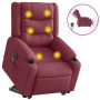 Sillón de masaje eléctrico reclinable elevable tela rojo tinto by , Armchairs - Ref: Foro24-3310282, Price: 340,55 €, Discoun...