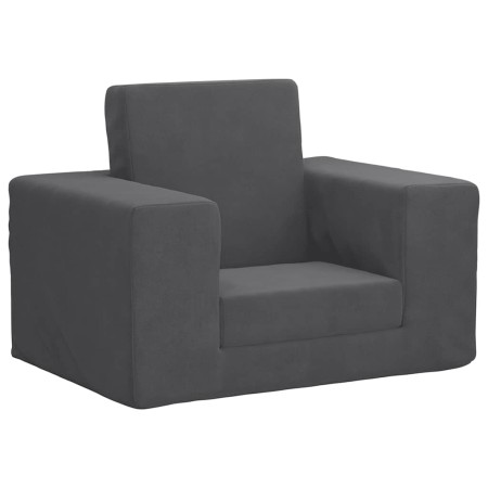 Sofá cama infantil felpa suave gris antracita by , Baby and Toddler Furniture - Ref: Foro24-4104786, Price: 31,25 €, Discount: %