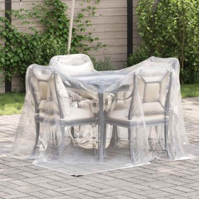 Lona transparente con ojales polietileno 2x2 m