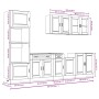 Mueble cocina Kalmar roble ahumado 7 pzas madera contrachapada von , Küchenschränke - Ref: Foro24-3314756, Preis: 665,46 €, R...