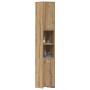 Armario de baño madera ingeniería roble artisan 30x30x183,5 cm by , Bathroom furniture - Ref: Foro24-859394, Price: 95,59 €, ...