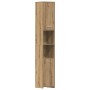 Armario de baño madera ingeniería roble artisan 30x30x183,5 cm by , Bathroom furniture - Ref: Foro24-859394, Price: 95,59 €, ...